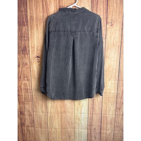 American Eagle Outfitters Boyfriend Fit Button Down Shirt Chambray Women Size XL - Picture 6 of 8